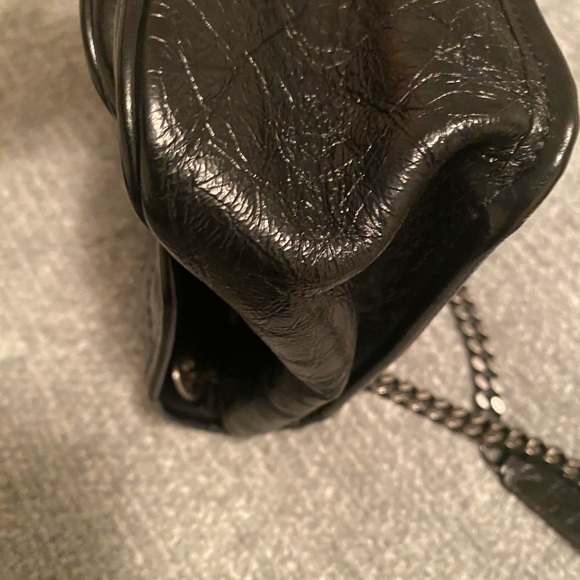 YSL Medium Saint Laurent crinkle calf Flap bag - Picture 12 of 15
